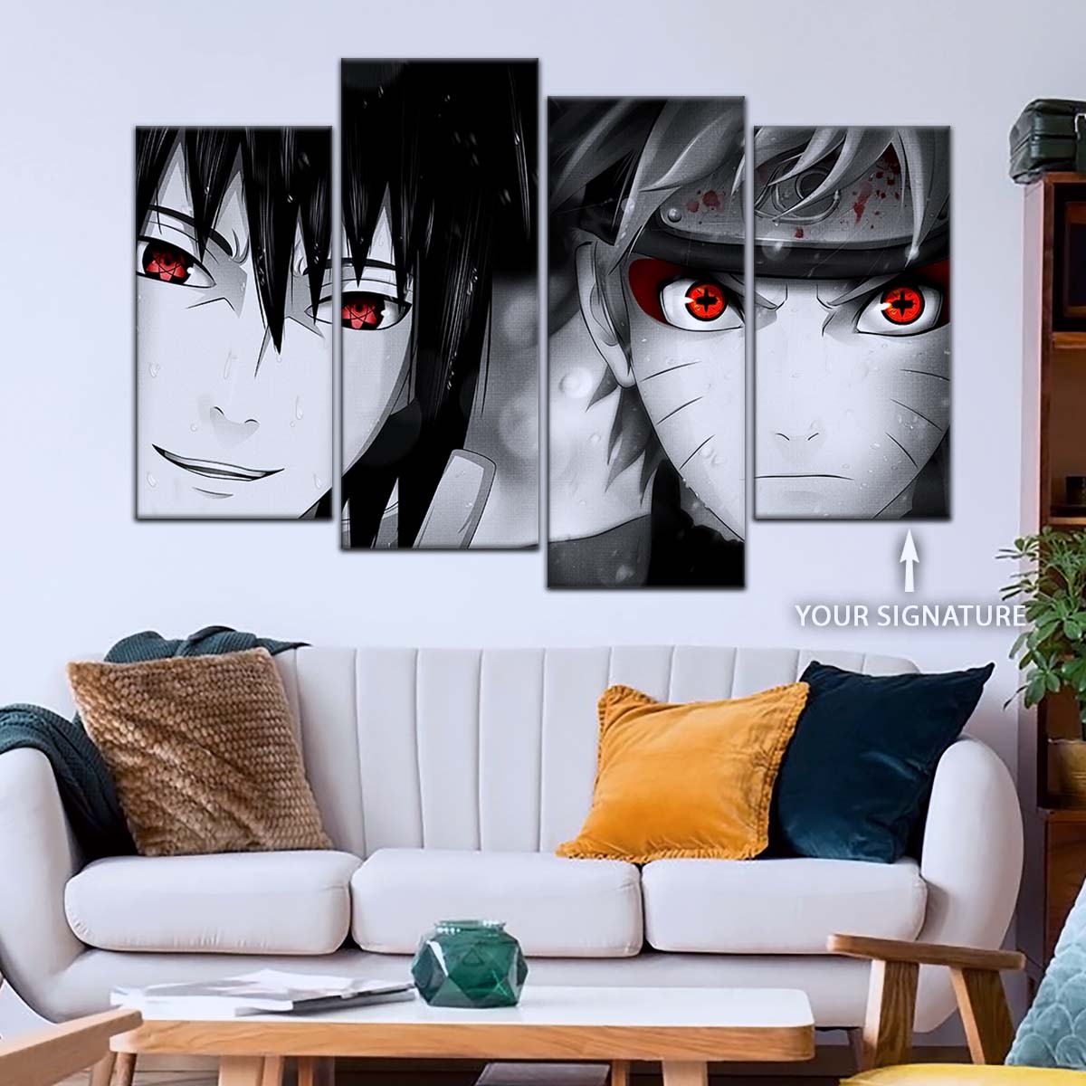 Naruto Wall Art - OP5019 - Naruto Uzumaki - Sasuke Uchiha - Naruto Poster - Naruto Canvas