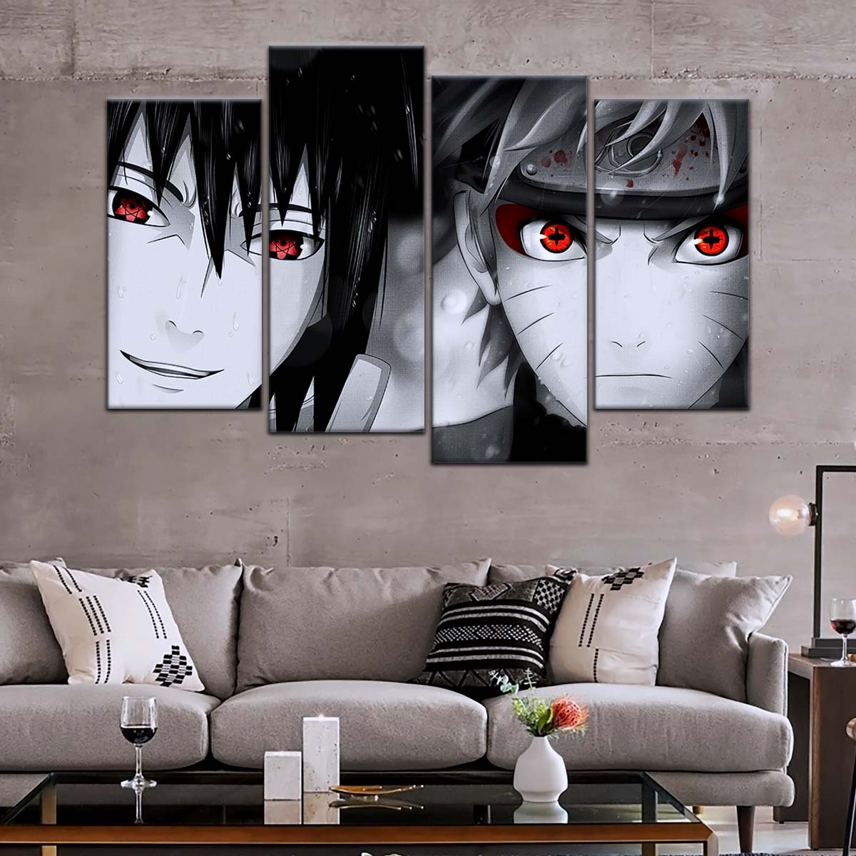 Naruto Wall Art - OP5019 - Naruto Uzumaki - Sasuke Uchiha - Naruto Poster - Naruto Canvas