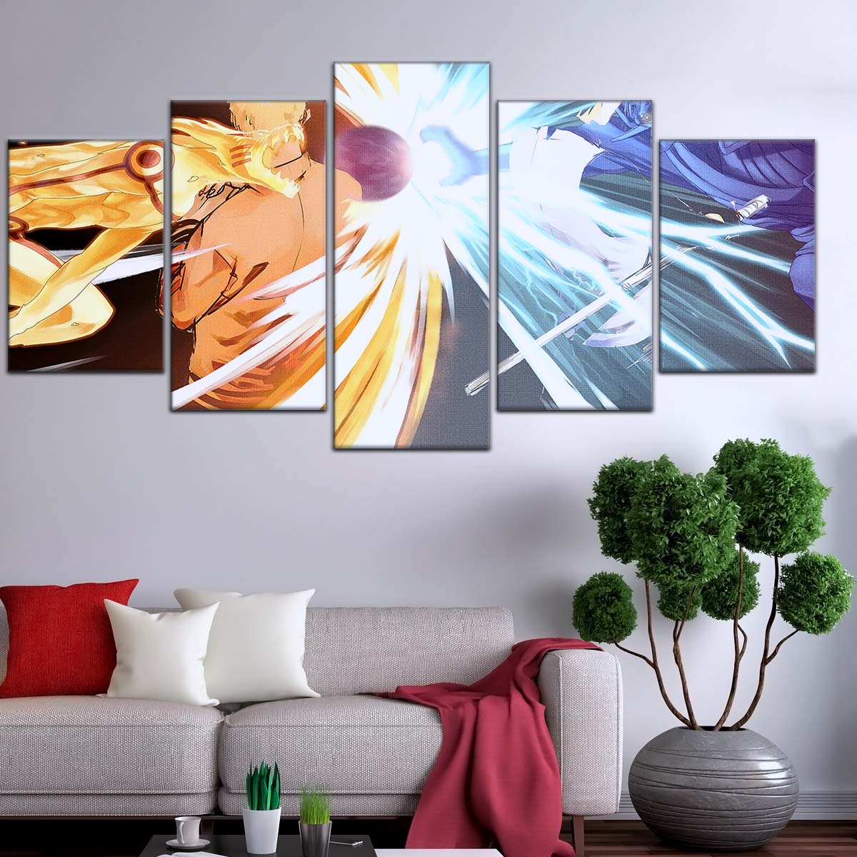 Naruto Wall Art - OP5020 - Naruto Uzumaki - Sasuke Uchiha - Susanoo - Kurama - Naruto Poster - Naruto Canvas