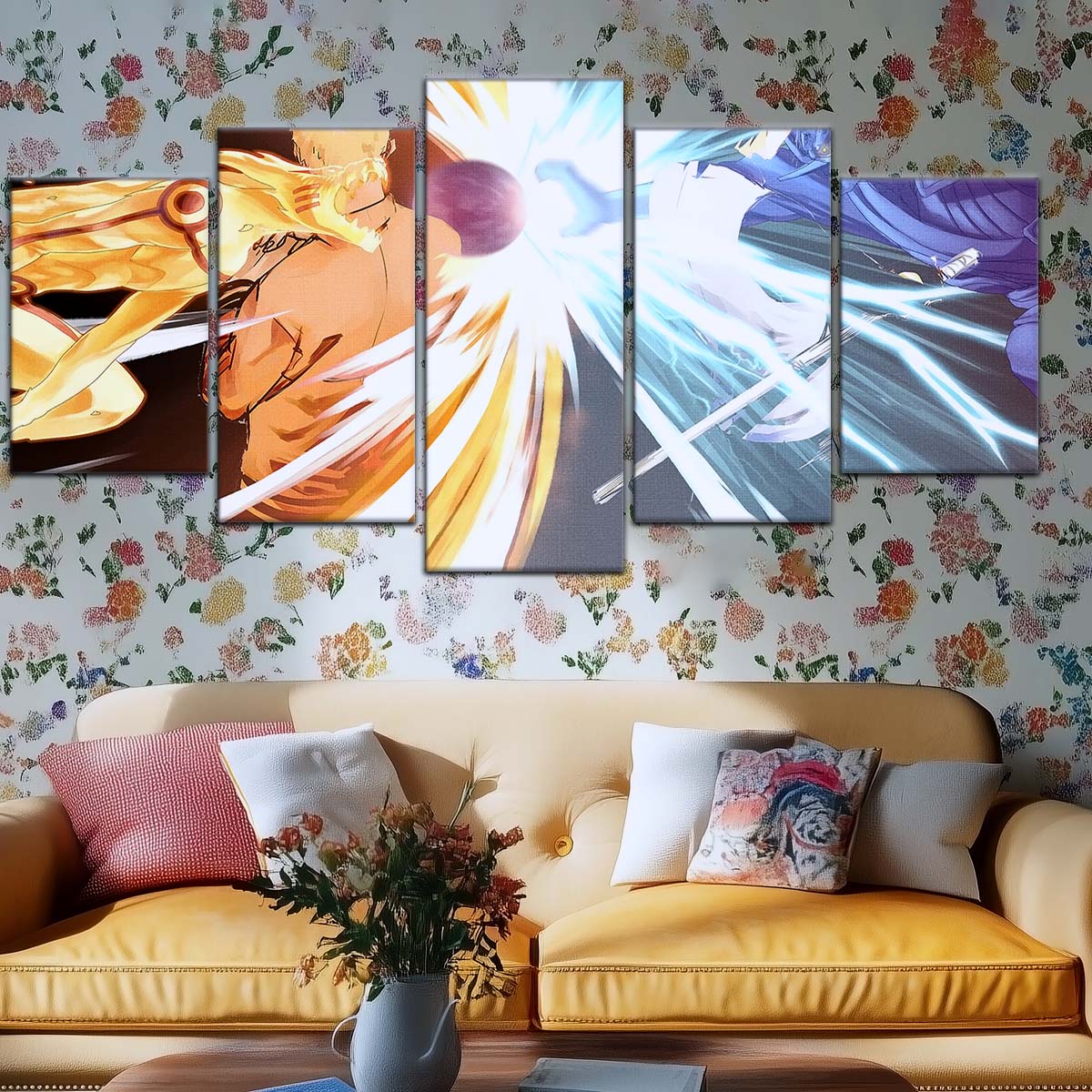 Naruto Wall Art - OP5020 - Naruto Uzumaki - Sasuke Uchiha - Susanoo - Kurama - Naruto Poster - Naruto Canvas