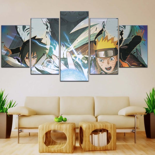 Naruto Wall Art - OP5021 - Naruto Uzumaki - Sasuke Uchiha - Uchiha Clash Obito - Uchiha Madara - Naruto Poster - Naruto Canvas