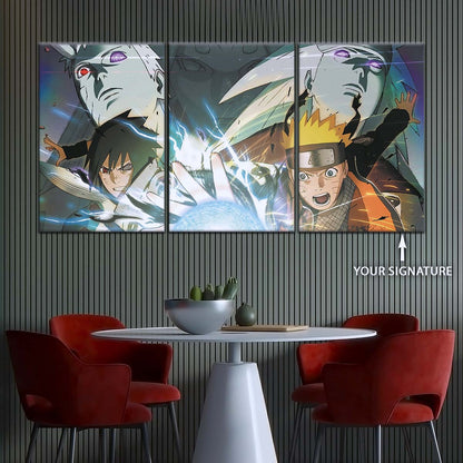 Naruto Wall Art - OP5021 - Naruto Uzumaki - Sasuke Uchiha - Uchiha Clash Obito - Uchiha Madara - Naruto Poster - Naruto Canvas