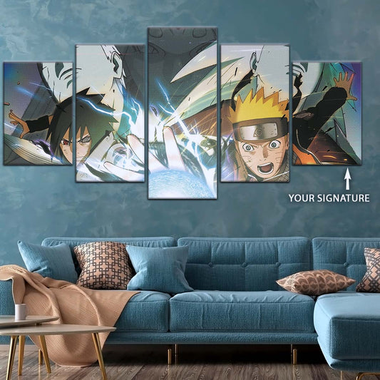 Naruto Wall Art - OP5021 - Naruto Uzumaki - Sasuke Uchiha - Uchiha Clash Obito - Uchiha Madara - Naruto Poster - Naruto Canvas