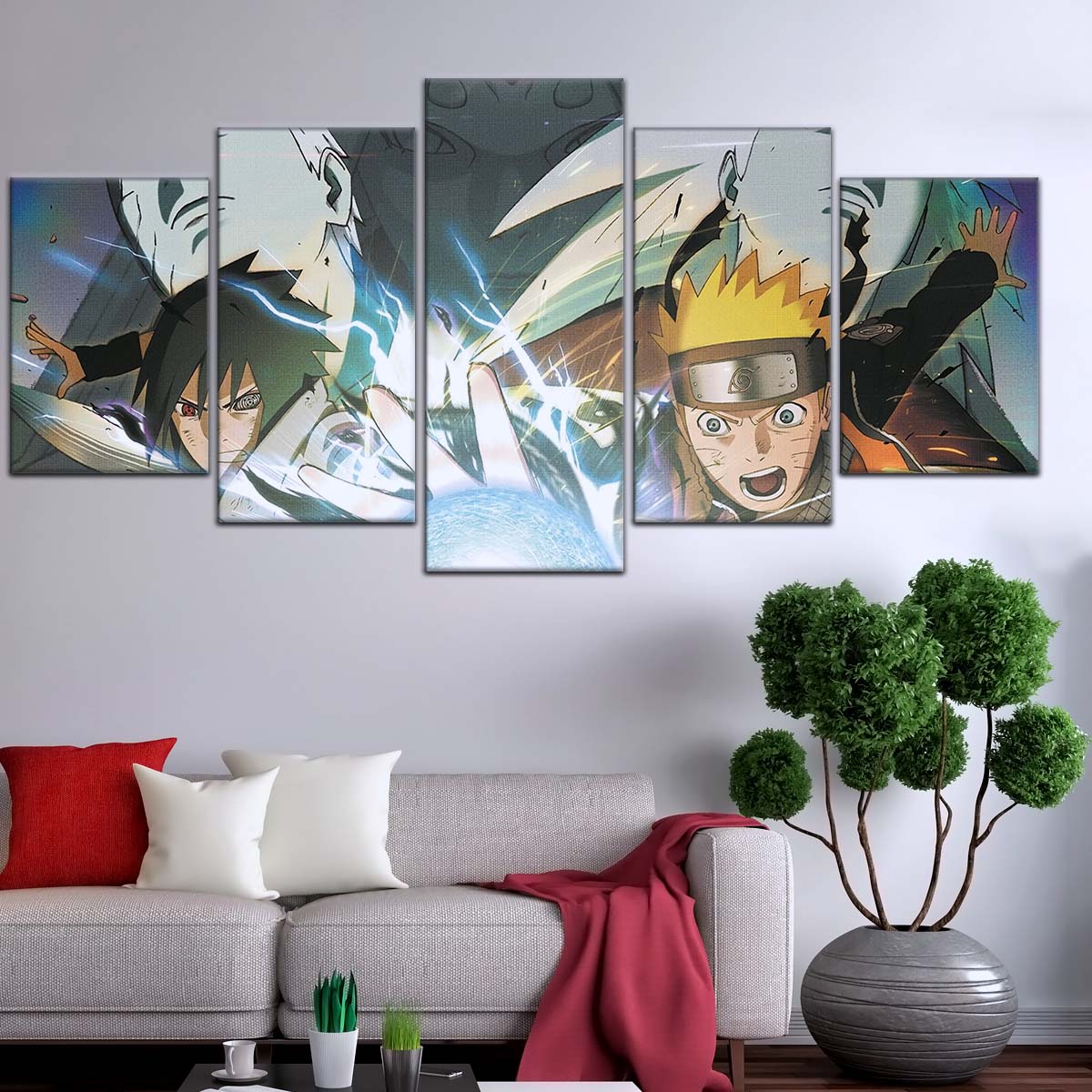 Naruto Wall Art - OP5021 - Naruto Uzumaki - Sasuke Uchiha - Uchiha Clash Obito - Uchiha Madara - Naruto Poster - Naruto Canvas
