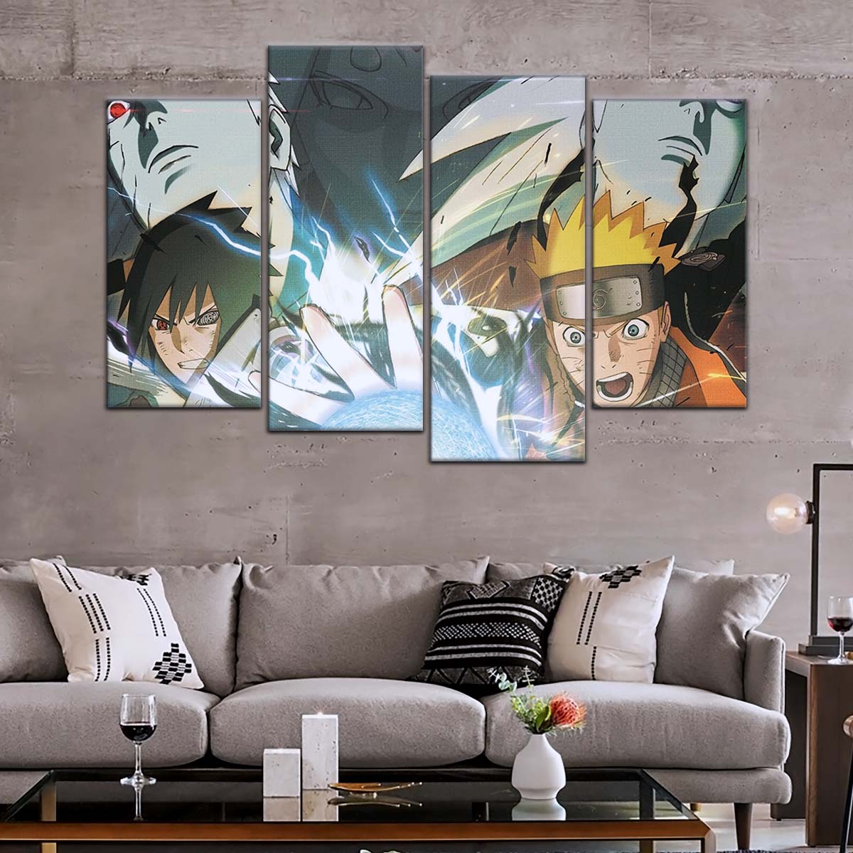 Naruto Wall Art - OP5021 - Naruto Uzumaki - Sasuke Uchiha - Uchiha Clash Obito - Uchiha Madara - Naruto Poster - Naruto Canvas