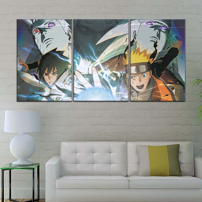 Naruto Wall Art - OP5021 - Naruto Uzumaki - Sasuke Uchiha - Uchiha Clash Obito - Uchiha Madara - Naruto Poster - Naruto Canvas