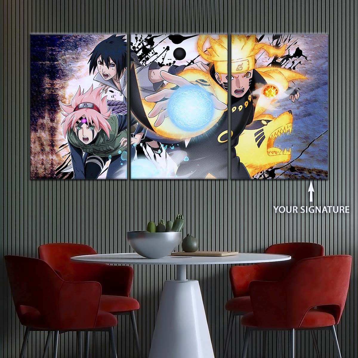 Naruto Wall Art - OP5022 - Sakura Haruno - Naruto Uzumaki - Sasuke Uchiha - Naruto Poster - Naruto Canvas