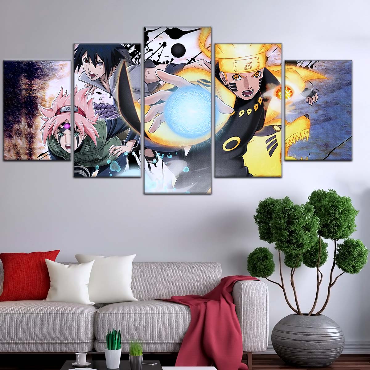 Naruto Wall Art - OP5022 - Sakura Haruno - Naruto Uzumaki - Sasuke Uchiha - Naruto Poster - Naruto Canvas