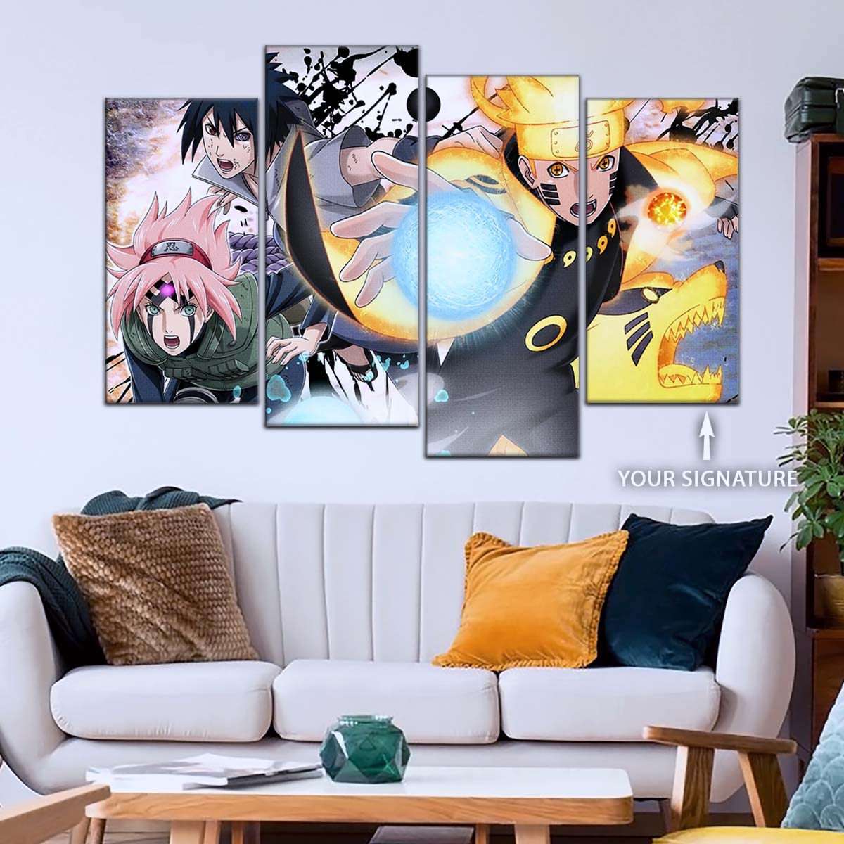 Naruto Wall Art - OP5022 - Sakura Haruno - Naruto Uzumaki - Sasuke Uchiha - Naruto Poster - Naruto Canvas
