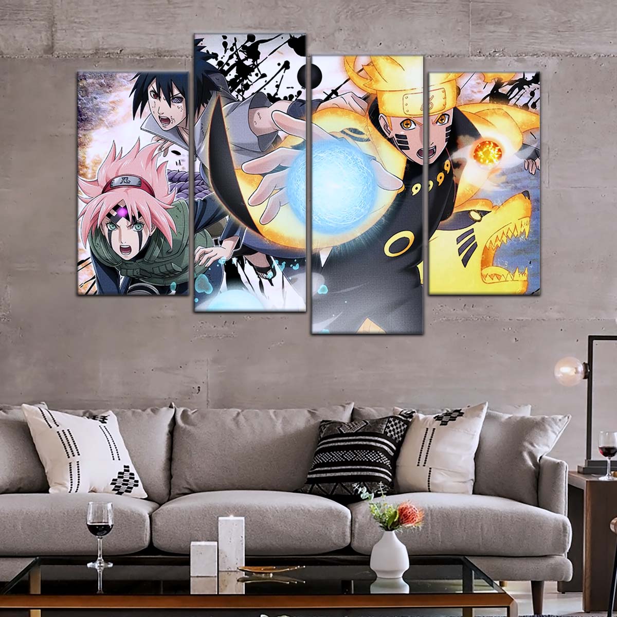 Naruto Wall Art - OP5022 - Sakura Haruno - Naruto Uzumaki - Sasuke Uchiha - Naruto Poster - Naruto Canvas