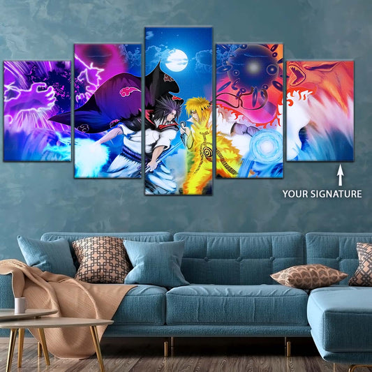 Naruto Wall Art - OP5023 - Naruto Uzumaki - Sasuke Uchiha - Naruto Poster - Naruto Canvas