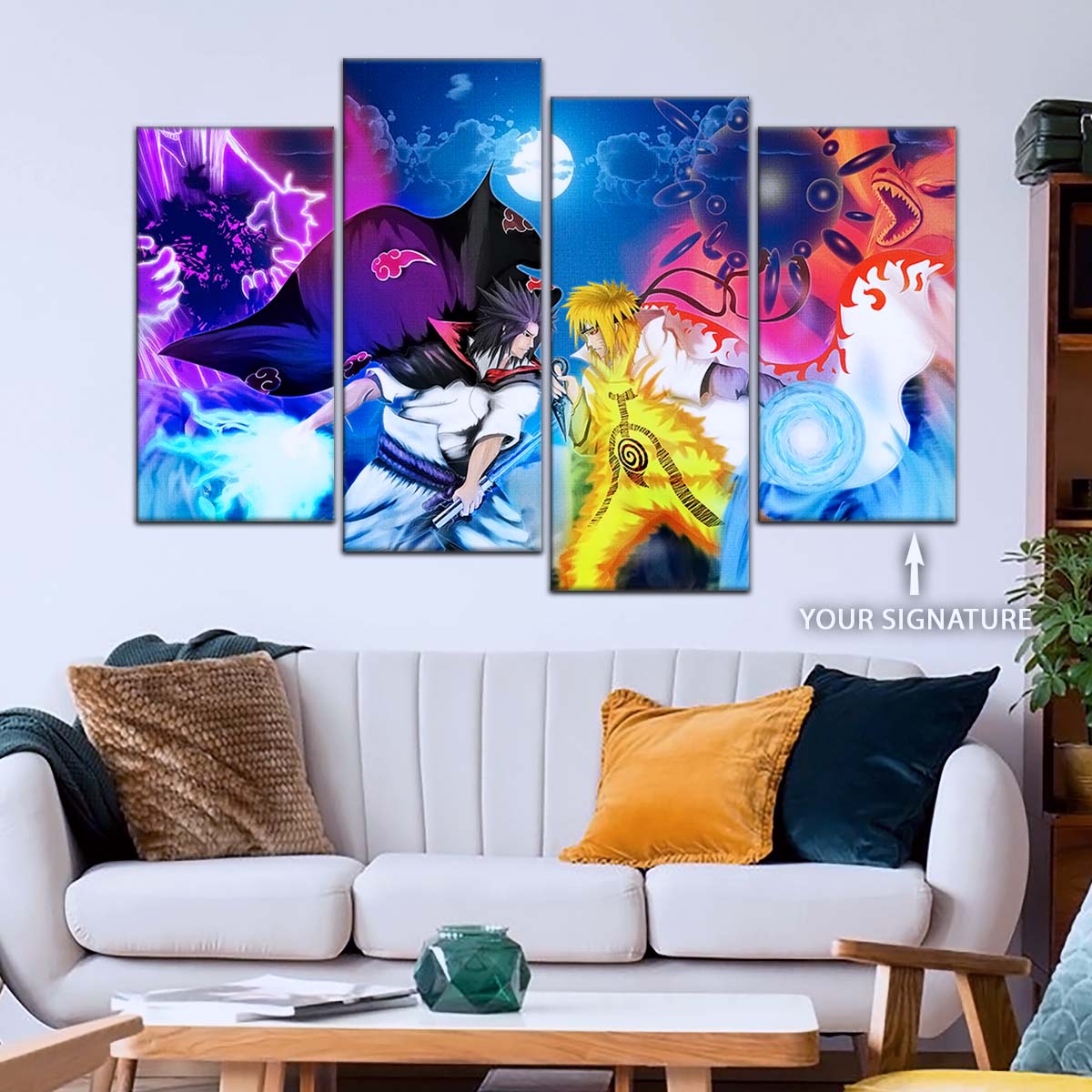 Naruto Wall Art - OP5023 - Naruto Uzumaki - Sasuke Uchiha - Naruto Poster - Naruto Canvas