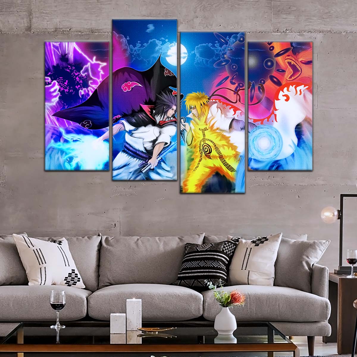 Naruto Wall Art - OP5023 - Naruto Uzumaki - Sasuke Uchiha - Naruto Poster - Naruto Canvas