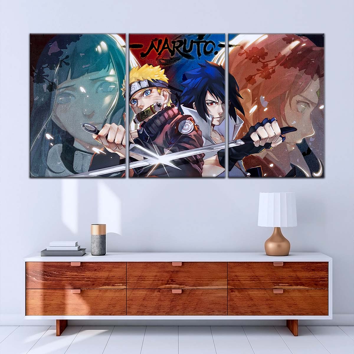 Naruto Wall Art - OP5024 - Sakura Haruno - Hinata Hyuga - Naruto Uzumaki - Sasuke Uchiha - Naruto Poster - Naruto Canvas