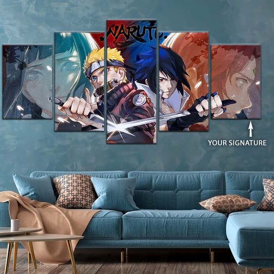 Naruto Wall Art - OP5024 - Sakura Haruno - Hinata Hyuga - Naruto Uzumaki - Sasuke Uchiha - Naruto Poster - Naruto Canvas