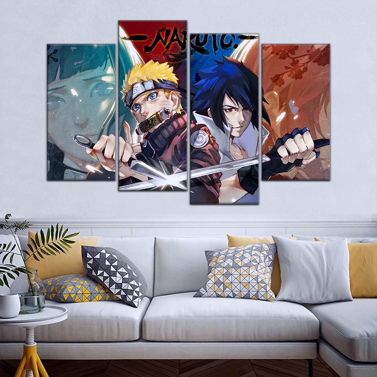Naruto Wall Art - OP5024 - Sakura Haruno - Hinata Hyuga - Naruto Uzumaki - Sasuke Uchiha - Naruto Poster - Naruto Canvas