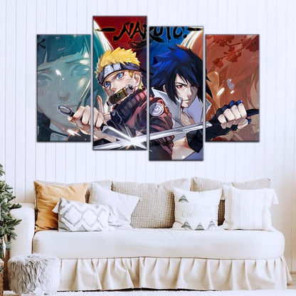 Naruto Wall Art - OP5024 - Sakura Haruno - Hinata Hyuga - Naruto Uzumaki - Sasuke Uchiha - Naruto Poster - Naruto Canvas
