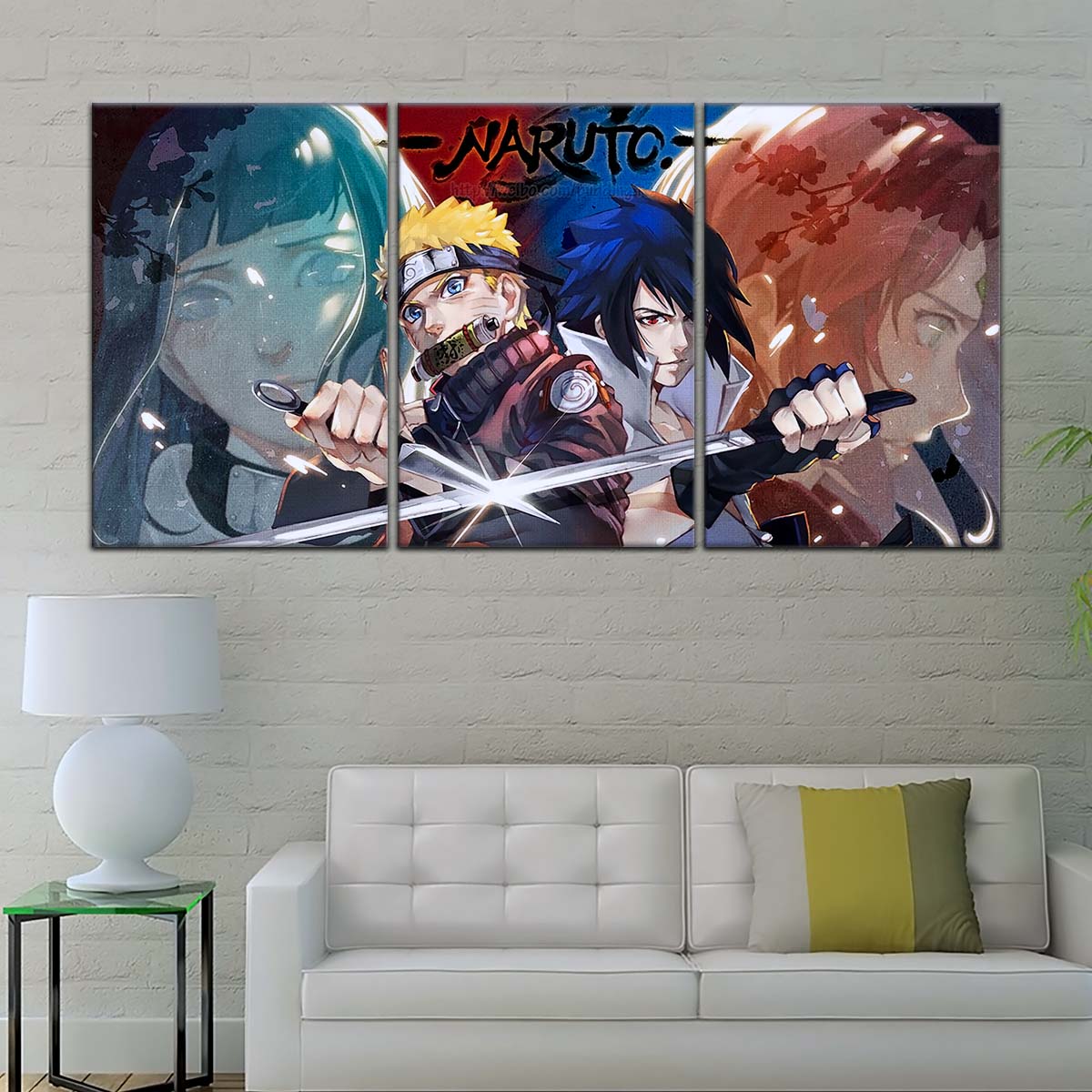 Naruto Wall Art - OP5024 - Sakura Haruno - Hinata Hyuga - Naruto Uzumaki - Sasuke Uchiha - Naruto Poster - Naruto Canvas