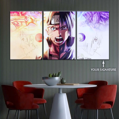 Naruto Wall Art - OP5026 - Naruto Uzumaki - Sasuke Uchiha - Indra Ōtsutsuki Ashura Ootsutsuki - Naruto Poster - Naruto Canvas