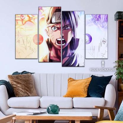Naruto Wall Art - OP5026 - Naruto Uzumaki - Sasuke Uchiha - Indra Ōtsutsuki Ashura Ootsutsuki - Naruto Poster - Naruto Canvas