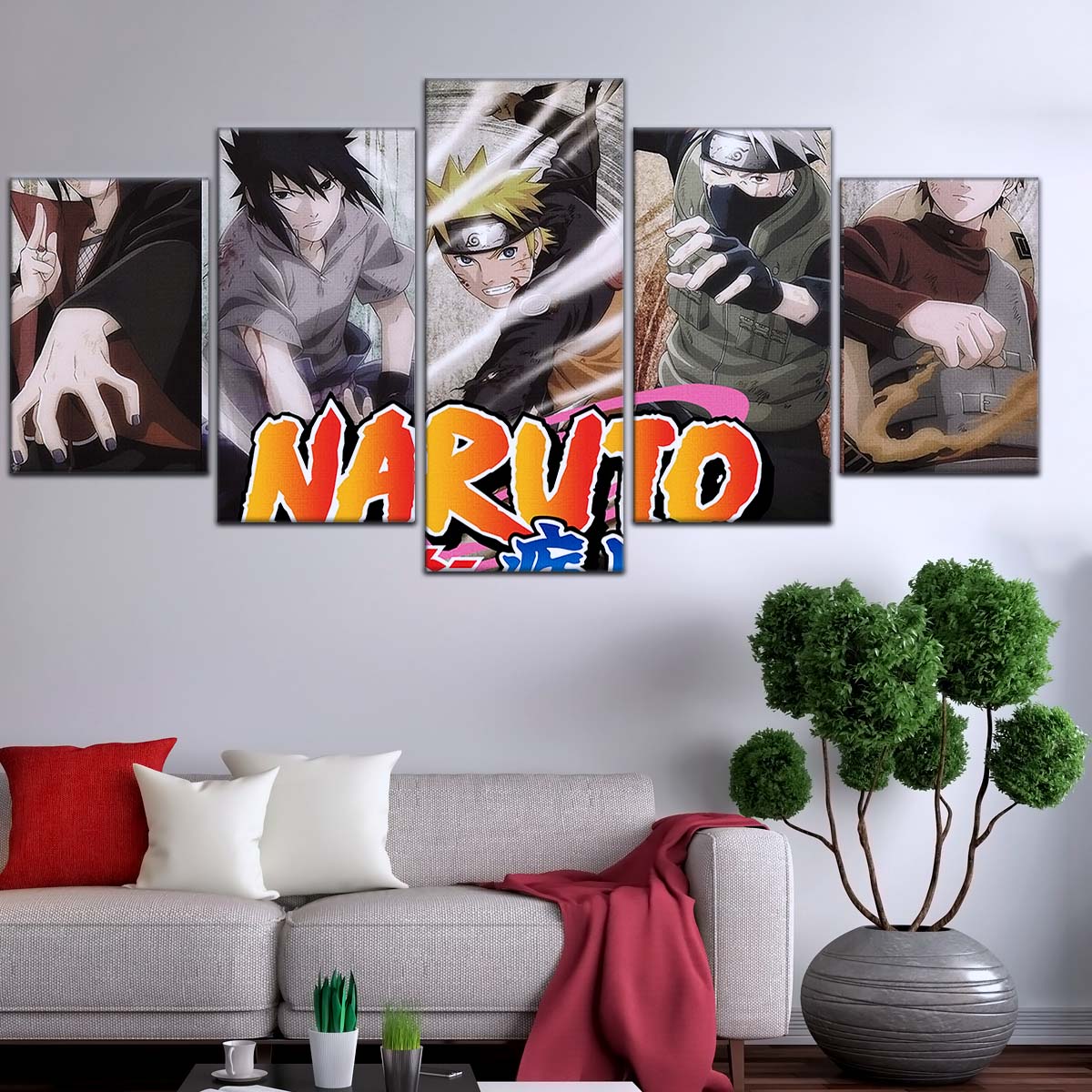 Naruto Wall Art - OP5027 - Naruto Uzumaki - Sasuke Uchiha - Kakashi Hatake - Itachi Uchiha - Naruto Poster - Naruto Canvas
