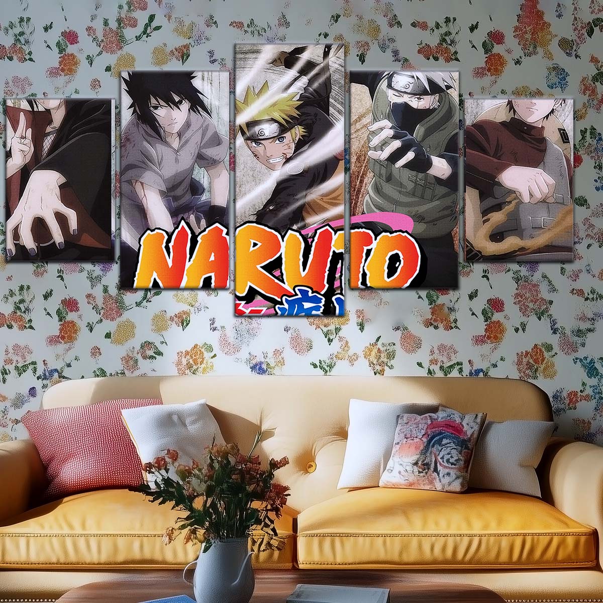Naruto Wall Art - OP5027 - Naruto Uzumaki - Sasuke Uchiha - Kakashi Hatake - Itachi Uchiha - Naruto Poster - Naruto Canvas