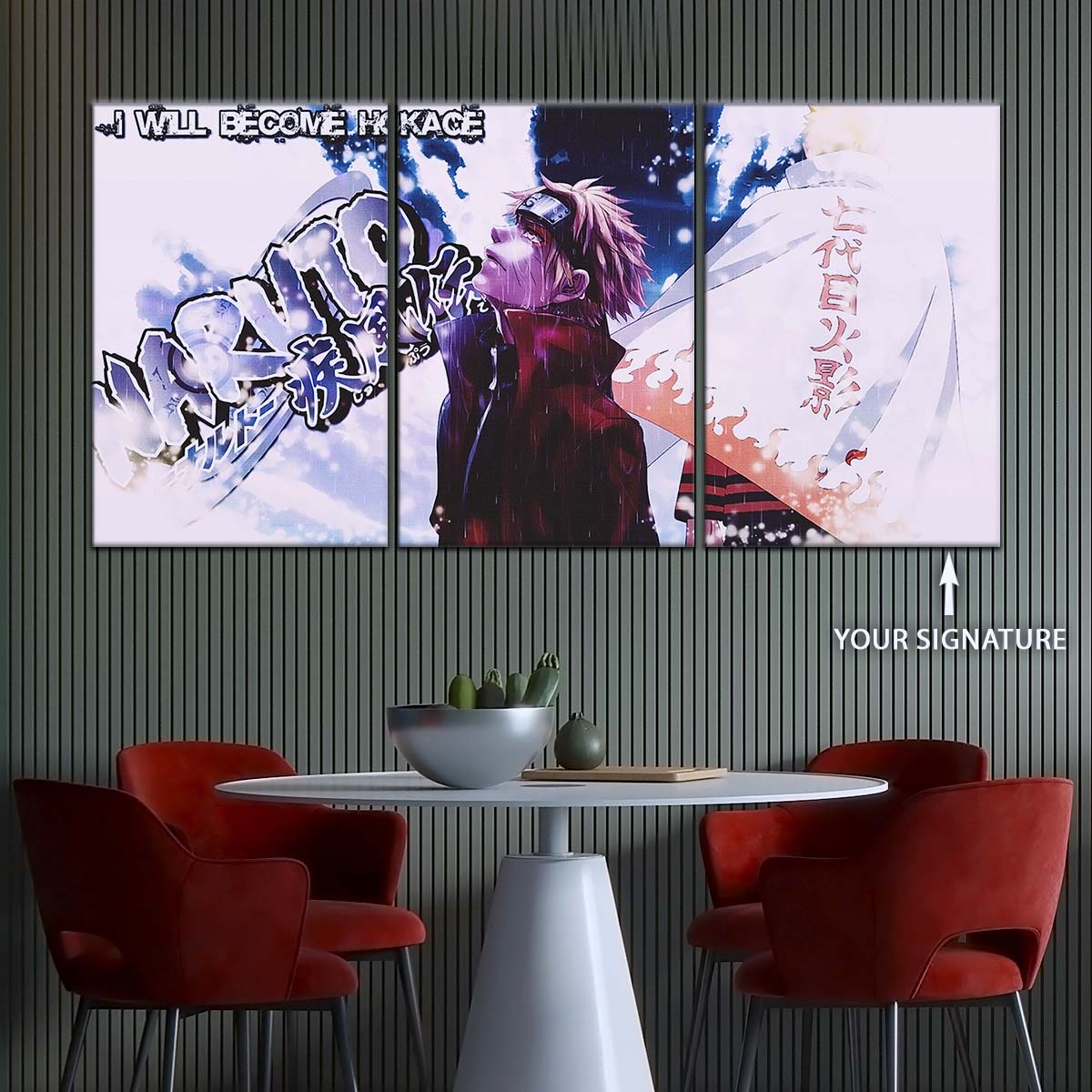 Naruto Wall Art - OP5037 - Naruto Uzumaki - I Will Become Hokage - Naruto Poster - Naruto Canvas
