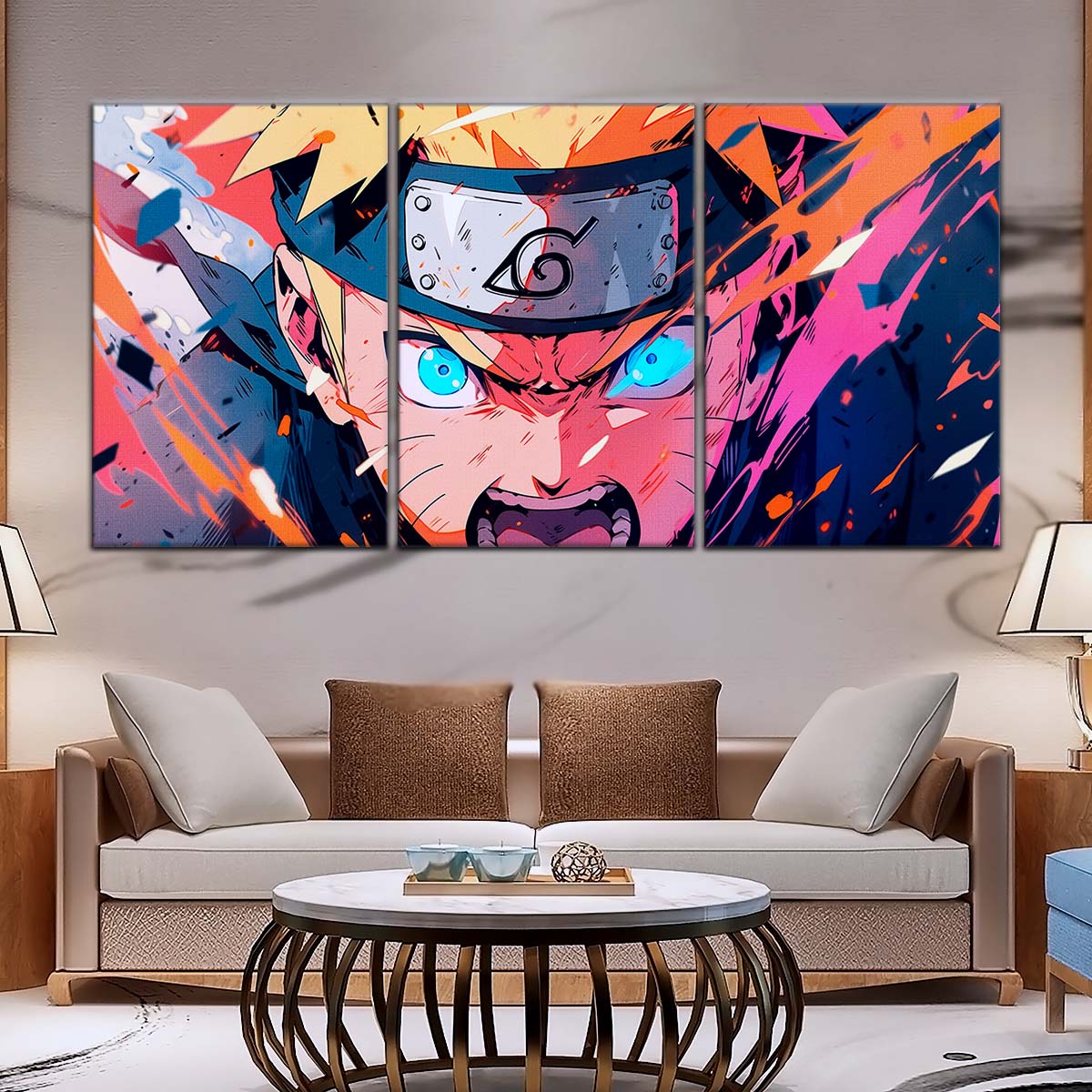 Naruto Wall Art - OP5040 - Naruto Uzumaki - Dynamic Ninja Power Display - Naruto Poster - Naruto Canvas