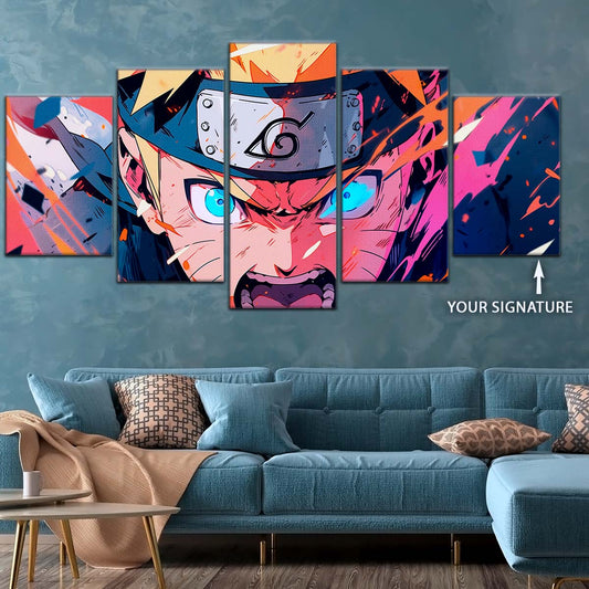 Naruto Wall Art - OP5040 - Naruto Uzumaki - Dynamic Ninja Power Display - Naruto Poster - Naruto Canvas