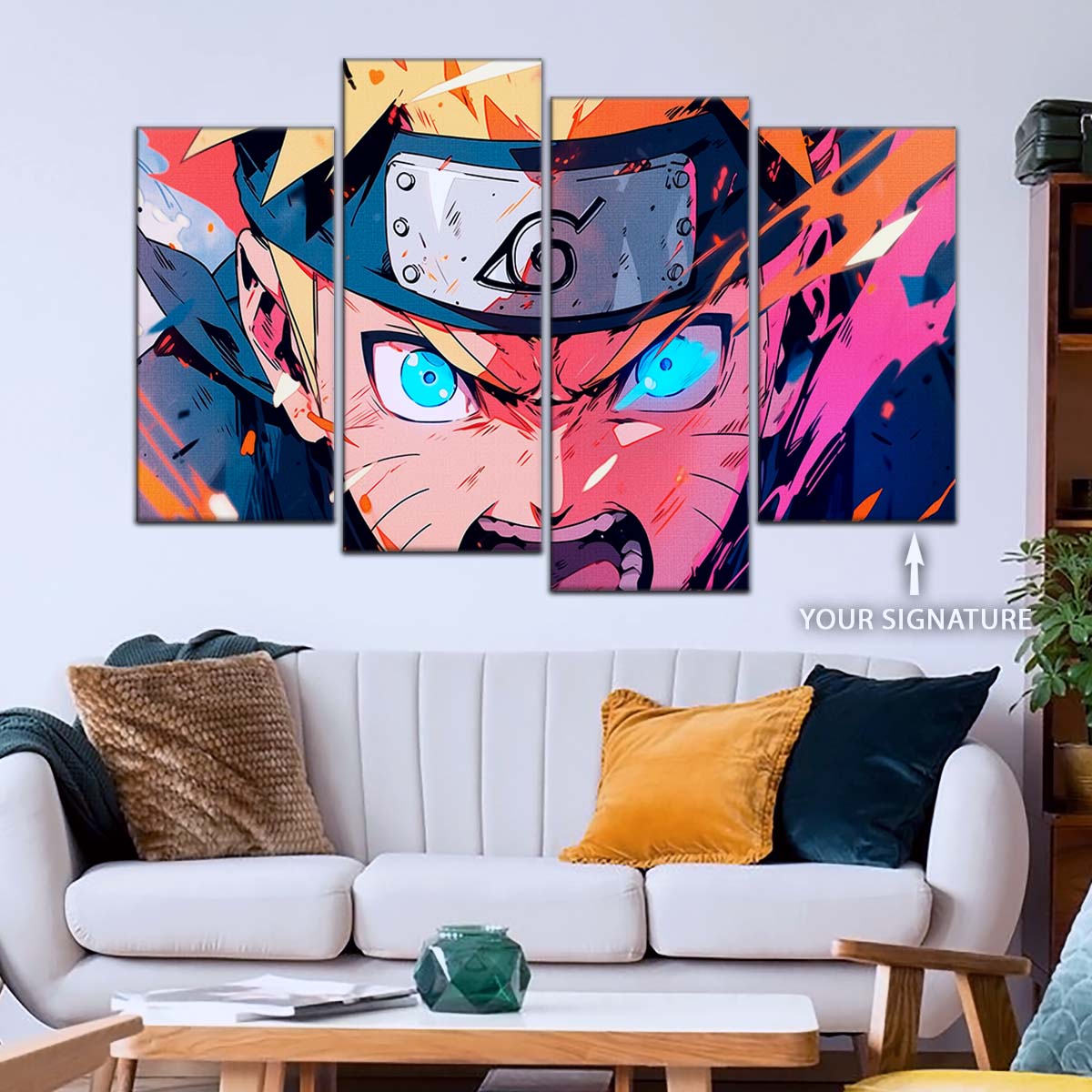 Naruto Wall Art - OP5040 - Naruto Uzumaki - Dynamic Ninja Power Display - Naruto Poster - Naruto Canvas