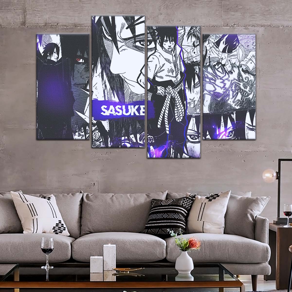Naruto Wall Art - OP5045 - Sasuke Uchiha - Naruto Poster - Naruto Canvas