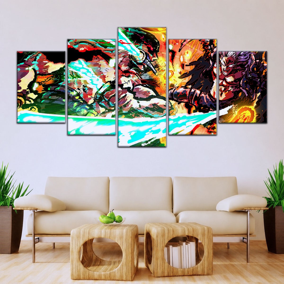 One Piece Canvas Wall Art - OP5023 - Roronoa Zoro vs King