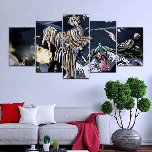 One Piece Canvas Wall Art - OP5028 - Sanji - Roronoa Zoro - Toko