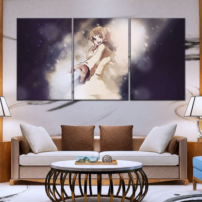 One Piece Canvas Wall Art - Nami Cat Burglar 5 Piece Split Panel Anime Poster - Framed Ready to Hang Living Room & Man Cave Decor - OP5054