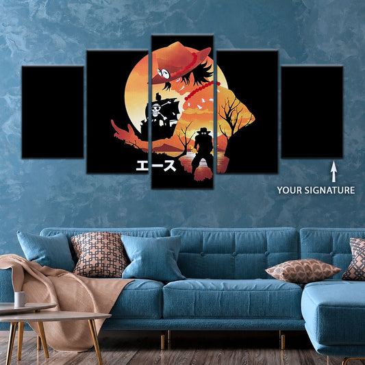 One Piece Canvas Wall Art - OP5059 - Portgas D. Ace Fire Fist