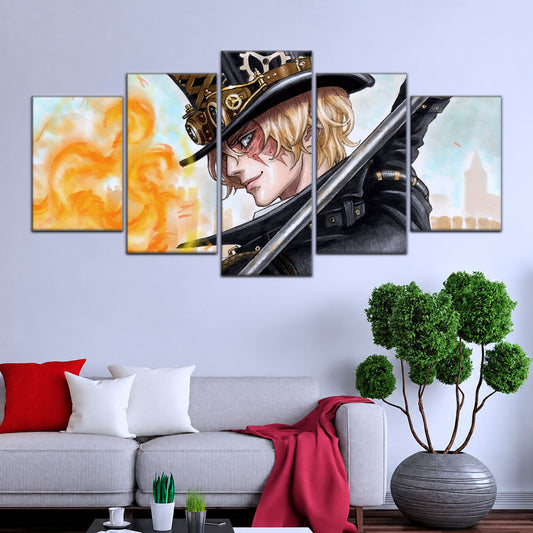 One Piece Canvas Wall Art - OP5083 - Sabo Fire Fist