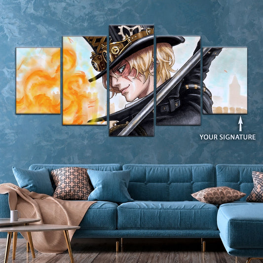 One Piece Canvas Wall Art - OP5083 - Sabo Fire Fist