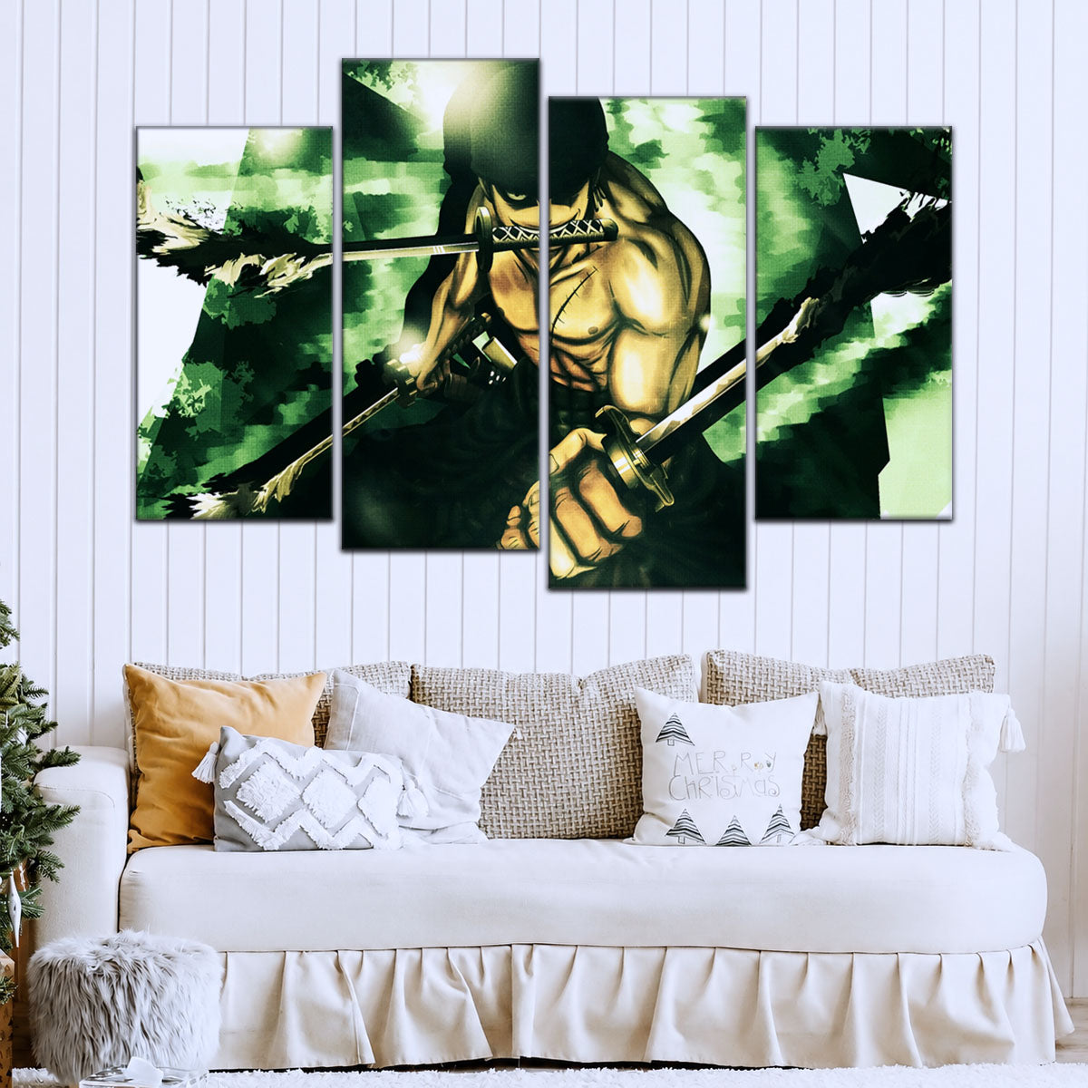 One Piece Canvas Wall Art - OP5085 - Roronoa Zoro Three Sword Style