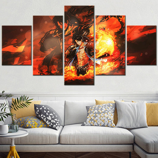 One Piece Canvas Wall Art - OP5162 - Fire Fist Ace