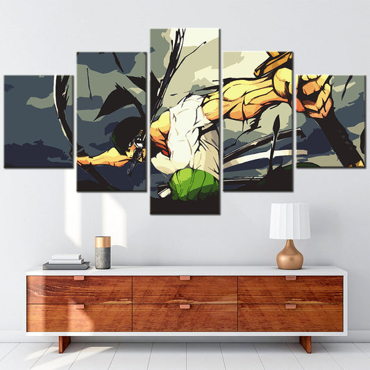 One Piece Canvas Wall Art - OP5175 - Roronoa Zoro Three Sword Style