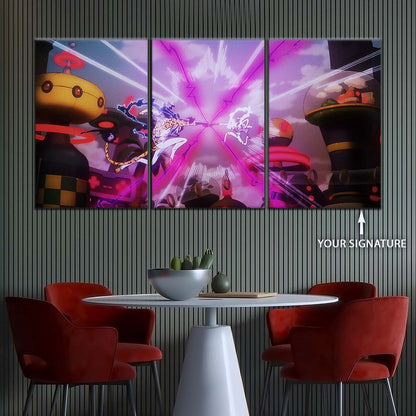 One Piece Wall Art - OP5001 - Monkey D. Luffy Gear 5 Vs Rob Lucci - One Piece Poster - One Piece Canvas