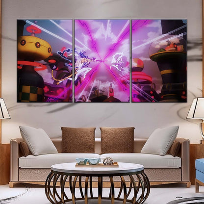 One Piece Wall Art - OP5001 - Monkey D. Luffy Gear 5 Vs Rob Lucci - One Piece Poster - One Piece Canvas
