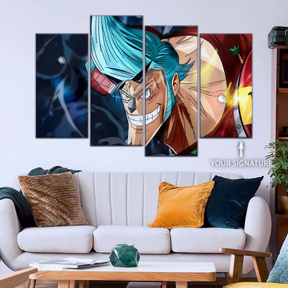One Piece Wall Art - OP5002 - Blue Hair Franky - One Piece Poster - One Piece Canvas