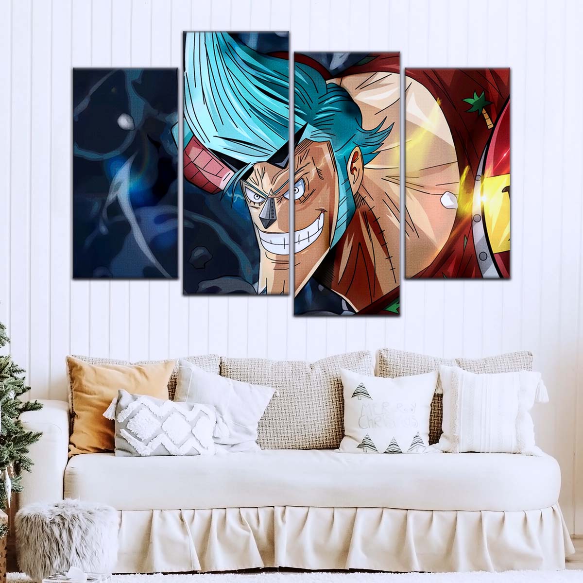 One Piece Wall Art - OP5002 - Blue Hair Franky - One Piece Poster - One Piece Canvas