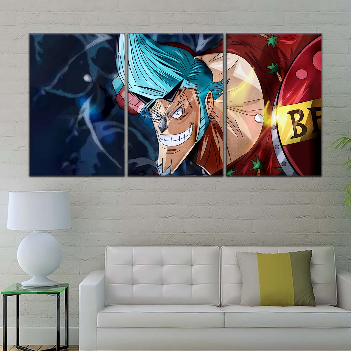 One Piece Wall Art - OP5002 - Blue Hair Franky - One Piece Poster - One Piece Canvas