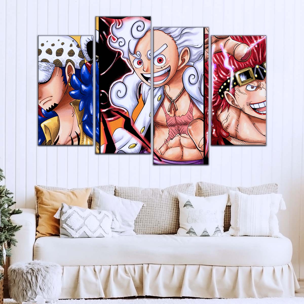 One Piece Wall Art - OP5008 - Eustass Kid Gear 5 - Monkey D. Luffy - Trafalgar Law - One Piece Poster - One Piece Canvas