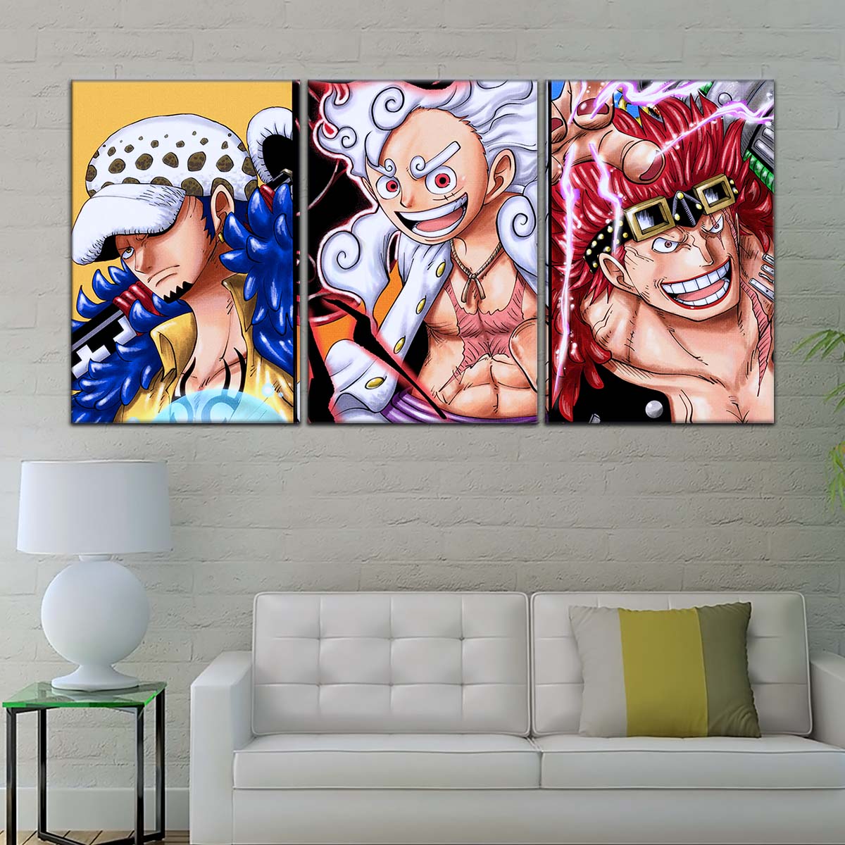 One Piece Wall Art - OP5008 - Eustass Kid Gear 5 - Monkey D. Luffy - Trafalgar Law - One Piece Poster - One Piece Canvas