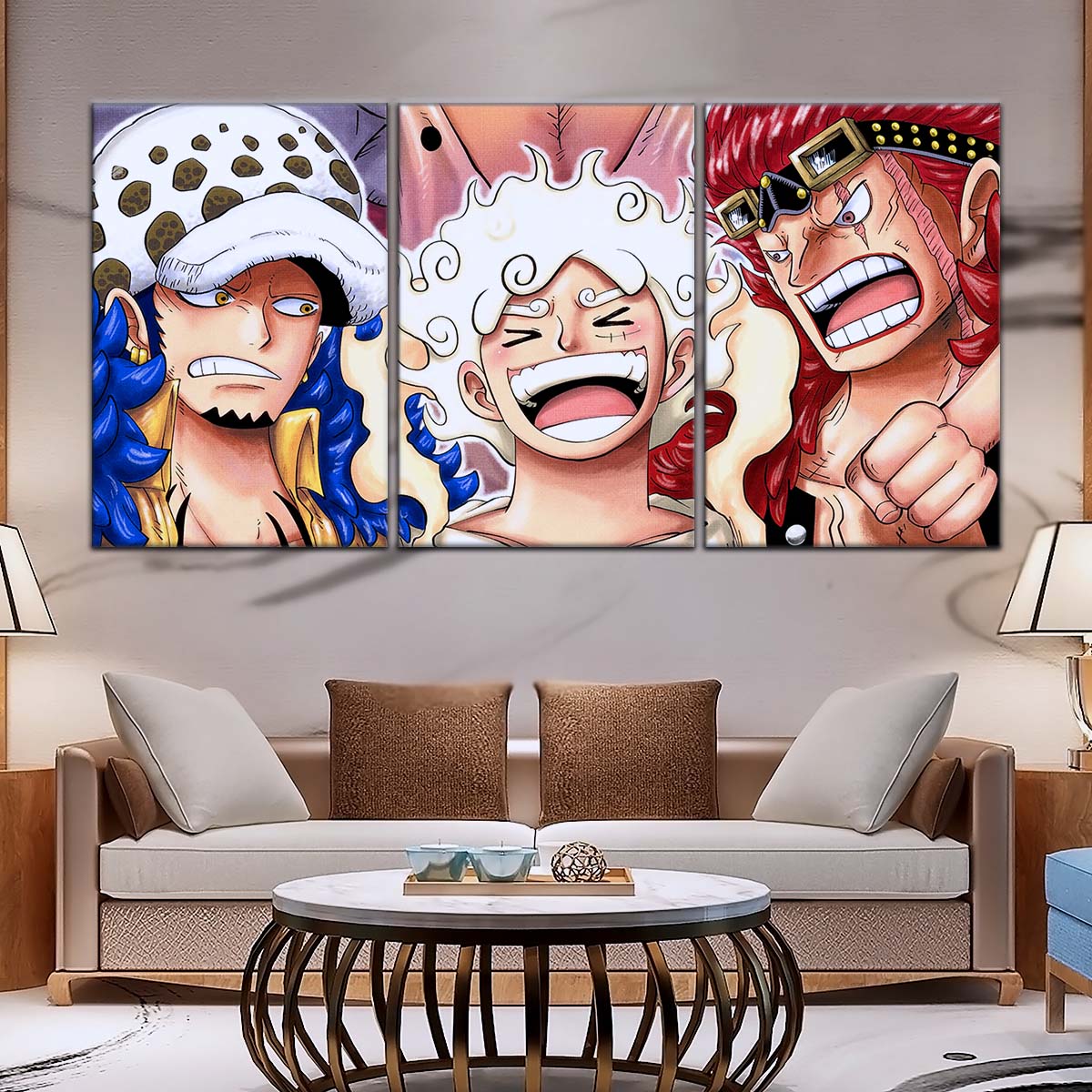One Piece Wall Art - OP5009 - Eustass Kid Gear 5 - Monkey D. Luffy - Trafalgar Law - One Piece Poster - One Piece Canvas