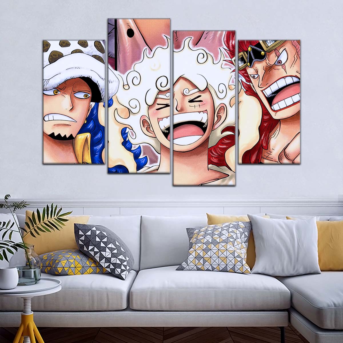 One Piece Wall Art - OP5009 - Eustass Kid Gear 5 - Monkey D. Luffy - Trafalgar Law - One Piece Poster - One Piece Canvas