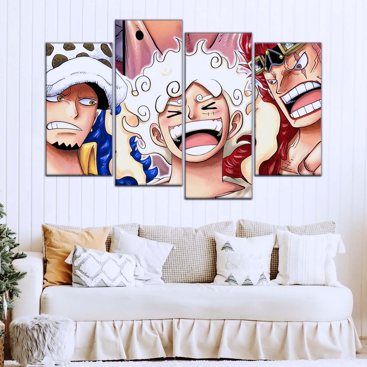 One Piece Wall Art - OP5009 - Eustass Kid Gear 5 - Monkey D. Luffy - Trafalgar Law - One Piece Poster - One Piece Canvas